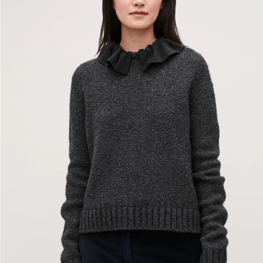COS Removable-Collar Wool Jumper